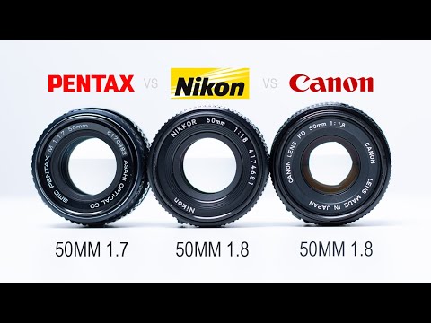 Pentax SMC 50mm 1.7 vs Nikon AIS 50mm 1.8 vs Canon FD 50mm 1.8
