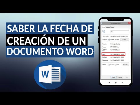 Cómo saber la fecha de creación de un documento o archivo de WORD