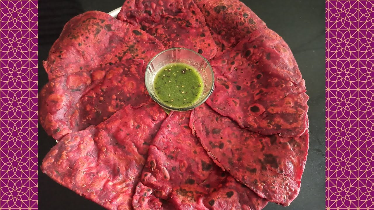 बीटाचे पौष्टिक पराठे | Healthy Beetroot Paratha | Recipes by आई 🍽️