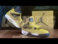 Air jordan 4 lightning  tour yellow  review  on foot  resell value