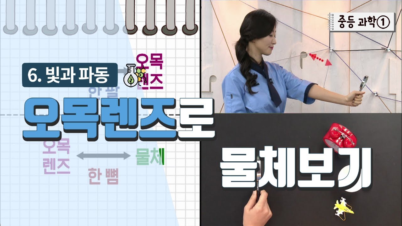 [중등 과학 1] 6. 빛과 파동 - 오목렌즈로 물체보기