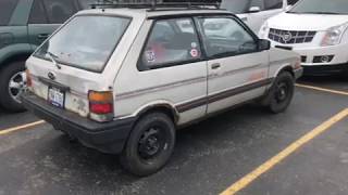 Subaru Leone 2 door Hatchback AWD 360 Degrees Walk Around the Car
