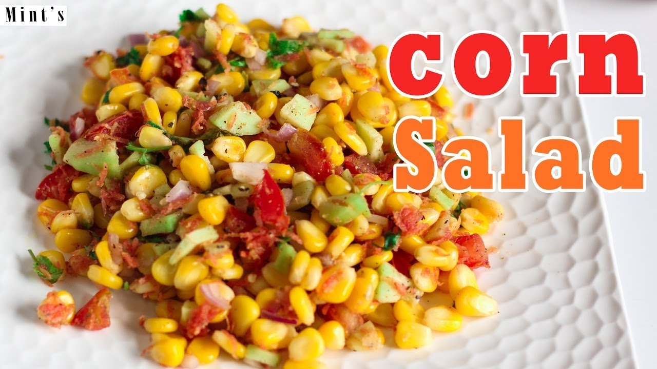 Sweet Corn Salad Recipe - Easy Salad Recipe In Hindi | MintsRecipes
