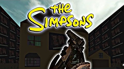 Call of Duty: World at War - Zombies - The Simpsons (Custom Map Zombies)