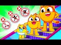 Escalator Safety Story for Kids | Funny Song For Baby &amp; Nursery Rhymes by Toddler Zoo