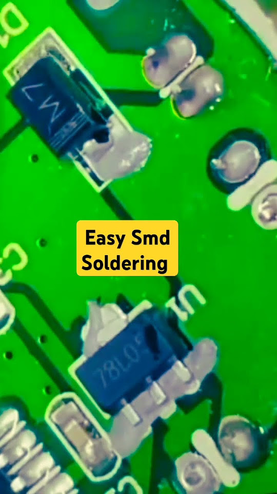 how to solder smd components shortsvideo shorts 