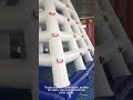 Giant Floating Water Park Triangle Slide for Family Water Entertainment