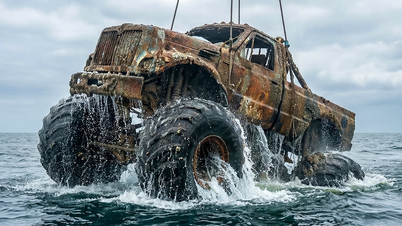 Реставрация по последнему слову техники: возвращение к жизни неработающего монстр-трака.