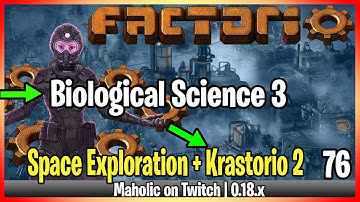 ⚙️Factorio Space Exploration & Krastorio 2 Mod✅🏭➡️Biological Science 3 x077