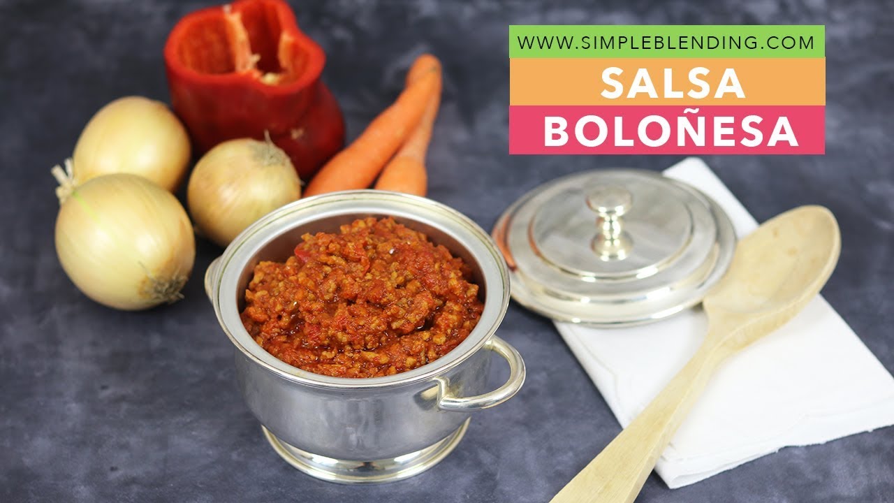 SALSA BOLOÑESA | Auténtica salsa boloñesa de carne | Boloñesa saludable