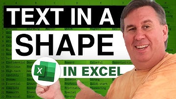 Excel - How to Add Text to Shapes in Excel | Customize Font and Alignment - Episode 369