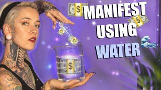 MANIFEST USING WATER! Favorite way to manifest! Quantum jump drinking water - Holly Huntty