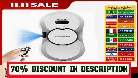 A must-have product! Window Cleaning Robot Liectroux HCR-10 Water Spraying Ultrathin Robot Window