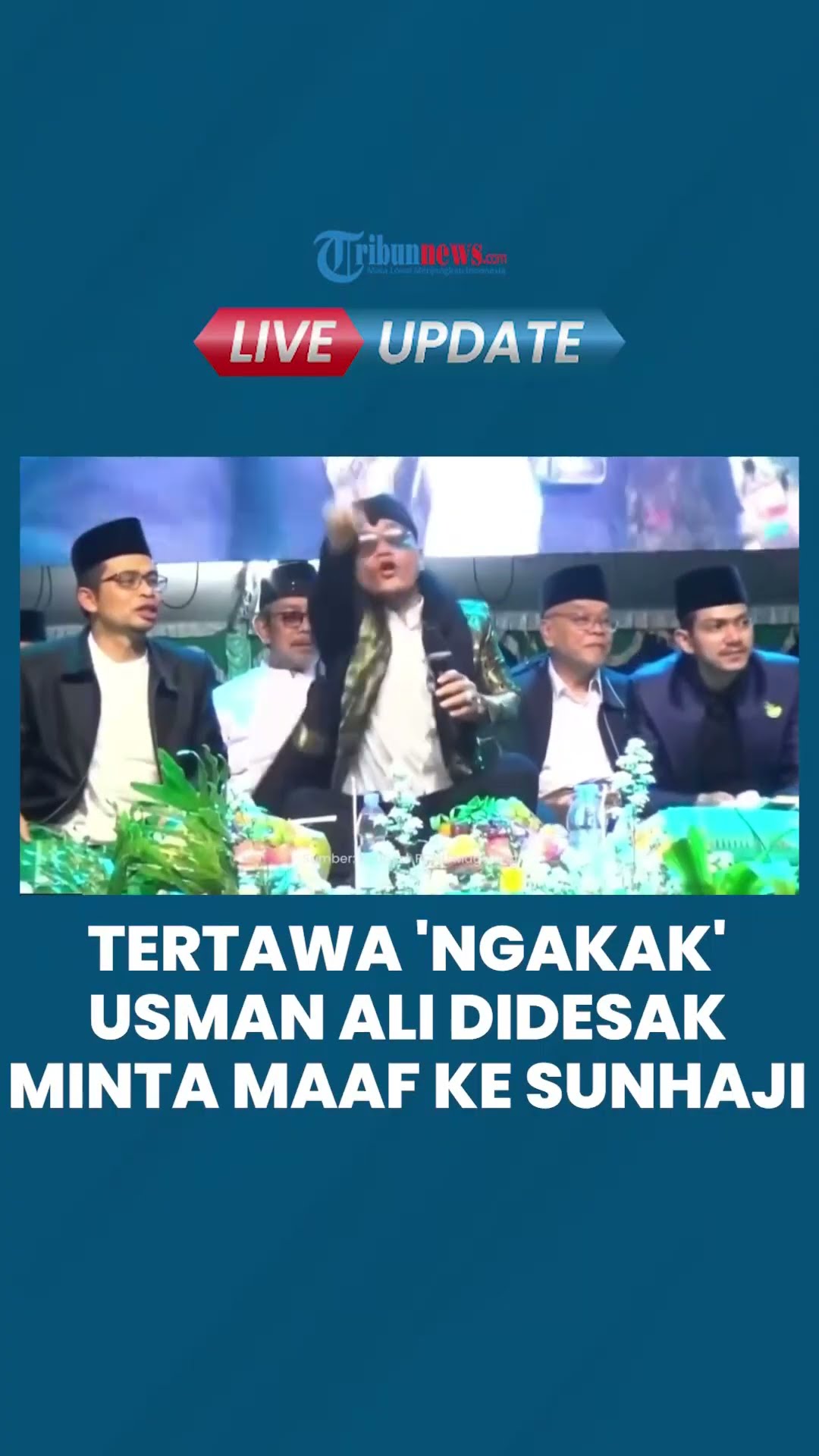 Tertawa 'Ngakak' di Samping Gus Miftah, K H  Usman Ali Salman Didesak Minta Maaf ke Sunhaji