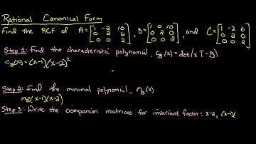 Rational Canonical Form, an example