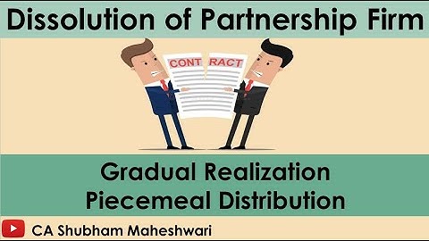 Gradual Realisation & Piecemeal Distribution of Cash | Dissolution of  Firm | Garner Vs Murray Rule