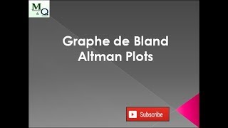 Graphe de Bland Altman Plots