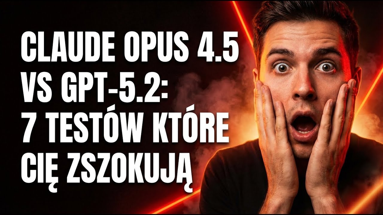 🔥 CLAUDE OPUS 4.5 vs GPT-5.2 - 7 testów które zmienią twoje myślenie o AI! Te wyniki są SZOKUJĄCE! 😱