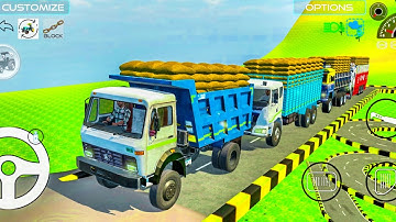 Drive truck And Unloading Stone From Dumper Truck In Game🔥#dj#jcb #dumper #tractor #truck #gaming