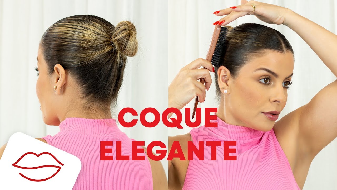 Coque elegante - Penteado super fácil - thptnganamst.edu.vn