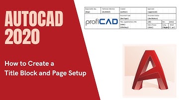 AutoCAD 2020   Title Block and A3 A4 Page Setup