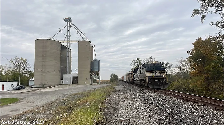 NS 15Q-12 w/ NS SD70ACe #1145 and UP ES44AC #7978 @ Township Road 115 in Shawtown, OH 10/12/23