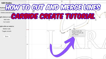 Cutting and Merging Lines - Carbide Create Tutorial