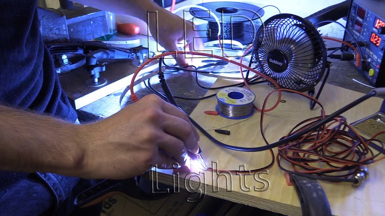 Wiring LED Tape Lighting / How to cut, connect & power - YouTube