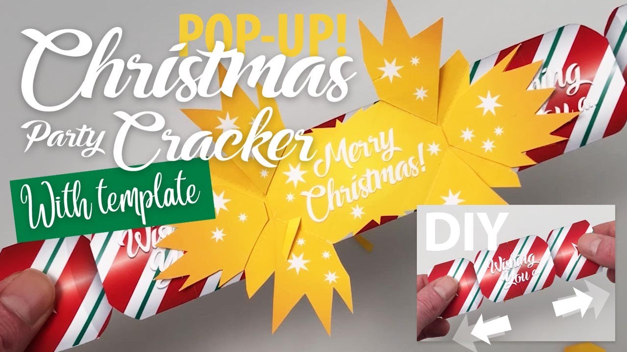 Christmas PopUp Cracker Tutorial (with template) YouTube