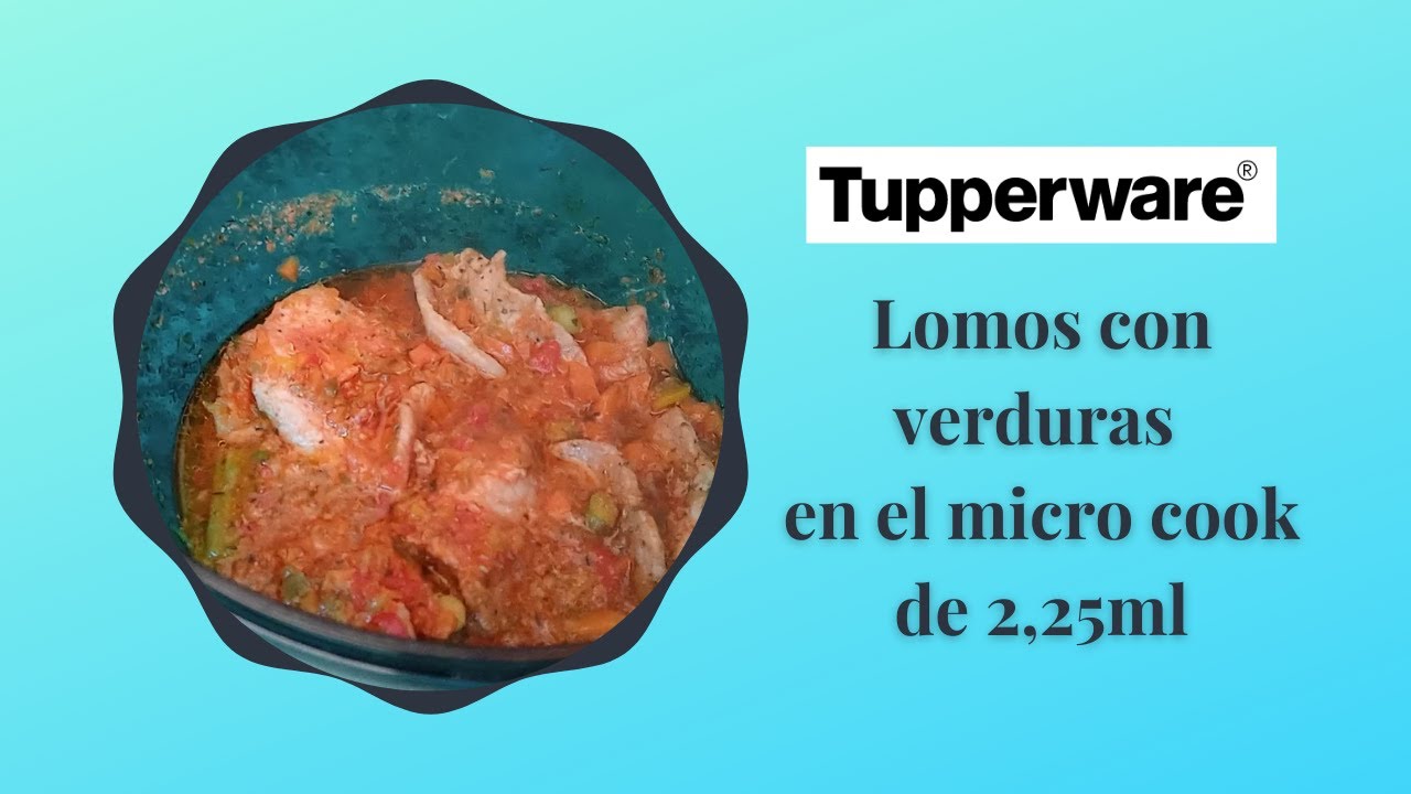 lomo con verduras en el micro cook de 2,25L de Tupperware 