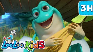 The Frog Song & More! 3Hour LooLoo Kids Compilation  Joyful Learning for Kids