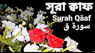 50.সূরা ক্বাফ | Surah Qâaf | سورة ق | আরবি বর্ণ ক্বাফ | Qari Shakir Qasmi | The Holy Quran in Bangla