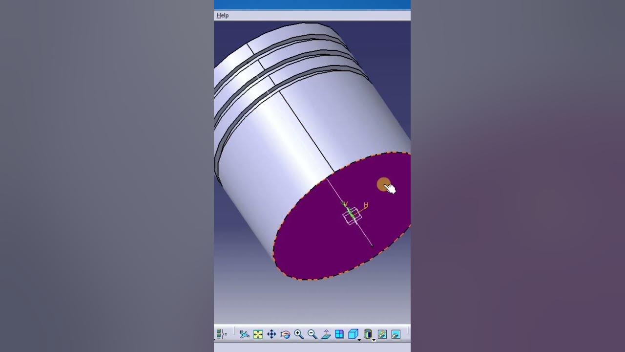 CATIA V5 Piston design tutorial YouTube