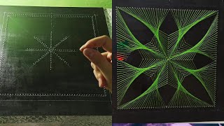 Celebrity String Art Timelapse - Artist Uses String and Nails to Create Flower Portrait || WooGlobe Net Worth