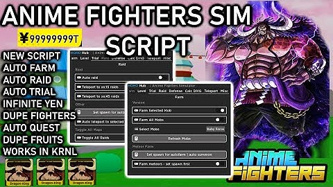 [NEW] Anime Fighters Simulator Script GUI Hack Auto Farm Kill All + Auto Fuse & More *PASTEBIN 2022*