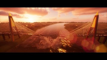 Kanchanaphisek Bridge Destruction Scenes | Houdini