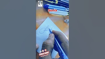 Beautiful Signature Sonia #cppsign #style #viral #sign #short #couplespanipuri
