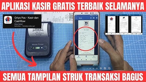 Aplikasi kasir gratis griyo pos cara setting tampilan struk