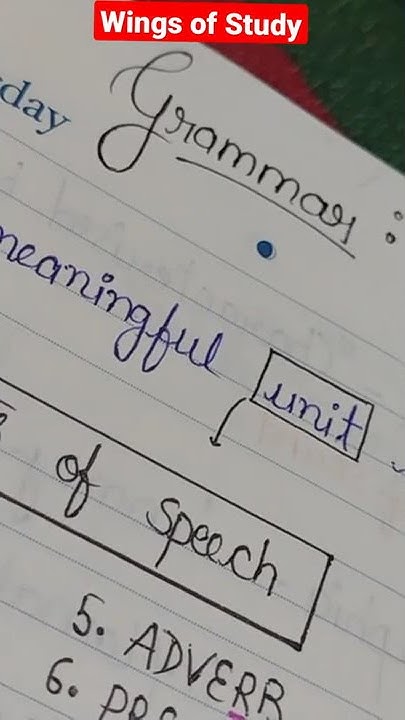 How to make grammar notes | ssc students grammar notes | beautiful hand ...