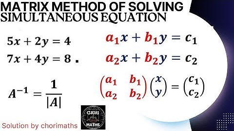 Unlocking the Matrix Method: Solve Simultaneous Equations like a Pro