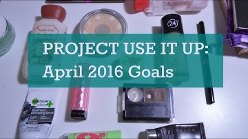 Project Use It Up | April 2016 Goals