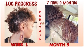 Sisterlocks | Microlocs | Loc Progress Months 7-9