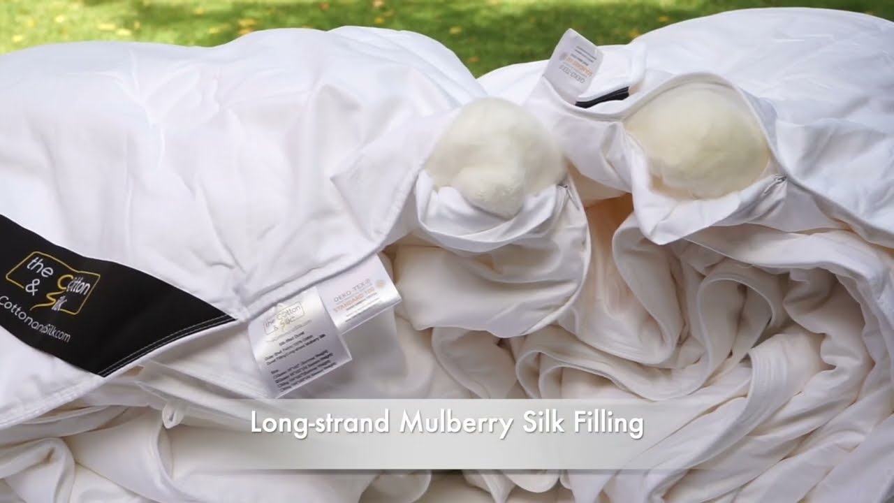 Spring/Fall/Mild Summer 100% Mulberry Silk Filled Duvet Insert / Silk Comforter