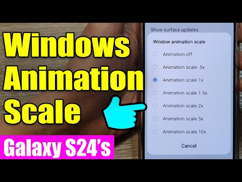 👆Galaxy S24/S24+/Ultra: How to Change Windows Animation Scale - YouTube