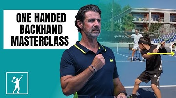 One Handed Backhand Masterclass With Patrick Mouratoglou