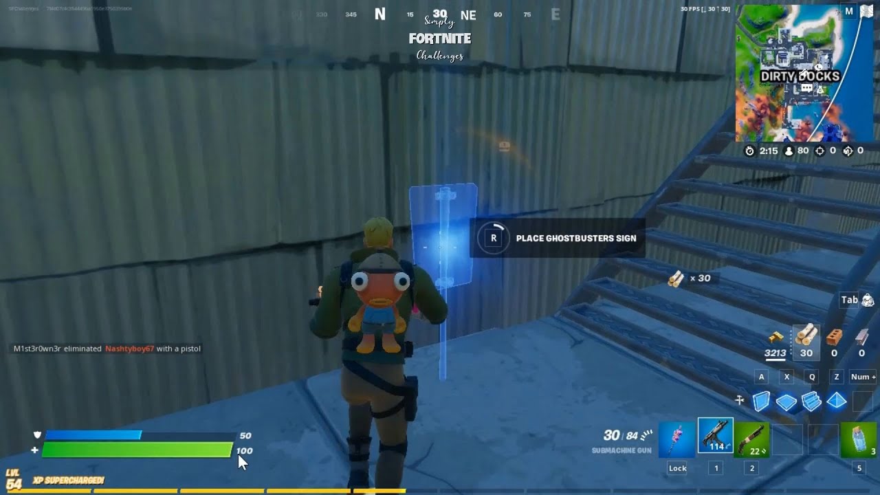 [ FORTNITE ] Containment Specialist: Stage 4 of 5 - Place Ghostbuster signs in Holly Hedges ...