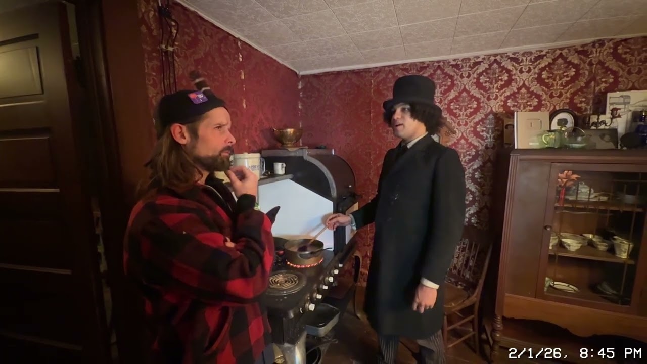 Making hot cocoa on my 1917 Hughes electric range 