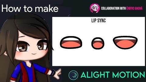 Lip Sync Using Vector Drawing Animation Tutorial in Alight Motion || Gacha Stu-Club Tutorial ||