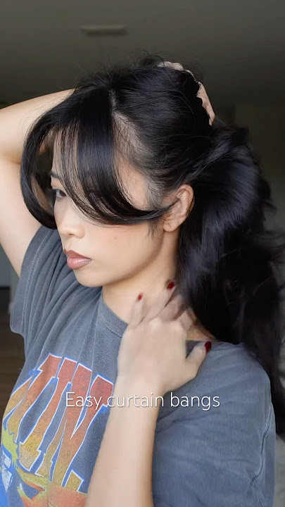 Cut curtain bangs with me