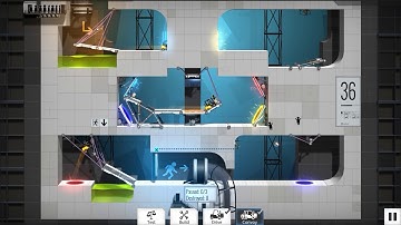 Bridge Constructor Portal   level 36 low budget solution